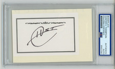 Hunter S. Thompson ~ Signed Autographed Bookplate Signature ~ PSA DNA Encased