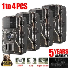 Wildlife Hunting Trail Camera Full HD 1440P Night Vision Motion Waterproof Cam