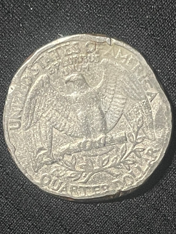 RARE!!  Washington Quarter 25C error and mistruck 