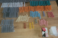 Lot 158 Vintage Hair Curling Rod Curlers Plastic Swing Arm Perm Rollers Mixed sz