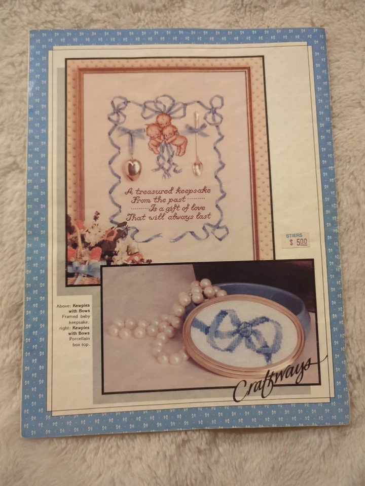 Kewpies Cross Stitch Patterns Booklet by Craftways 1985 Vtg SC - Image 2 of 2