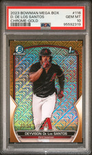Deyvison De Los Santos 2023 Bowman Mega Box 1st Gold Refractor /50 PSA 10