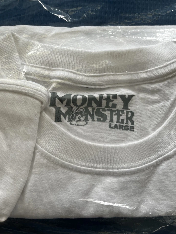 Camiseta Money Monster Oscar the Grouch Blanca Talla Grande en Embalaje Original Foto 2 de 3
