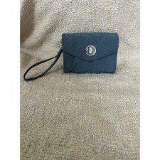 Vera Bradley Your Turn Blue Gray Wristlet/Clutch Wallet