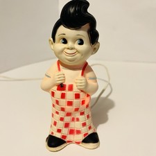 Vintage Bob's Big Boy Night Light Character Lamp 1960's Advertising Doll Figure