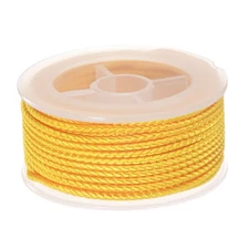 Nylon Thread Twine Beading Cord 2mm Braided String 11M/36 Feet, Golden