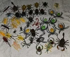 Lot of 45 1-4" Small Plastic rubber Animals insects Spiders scorpions flies
