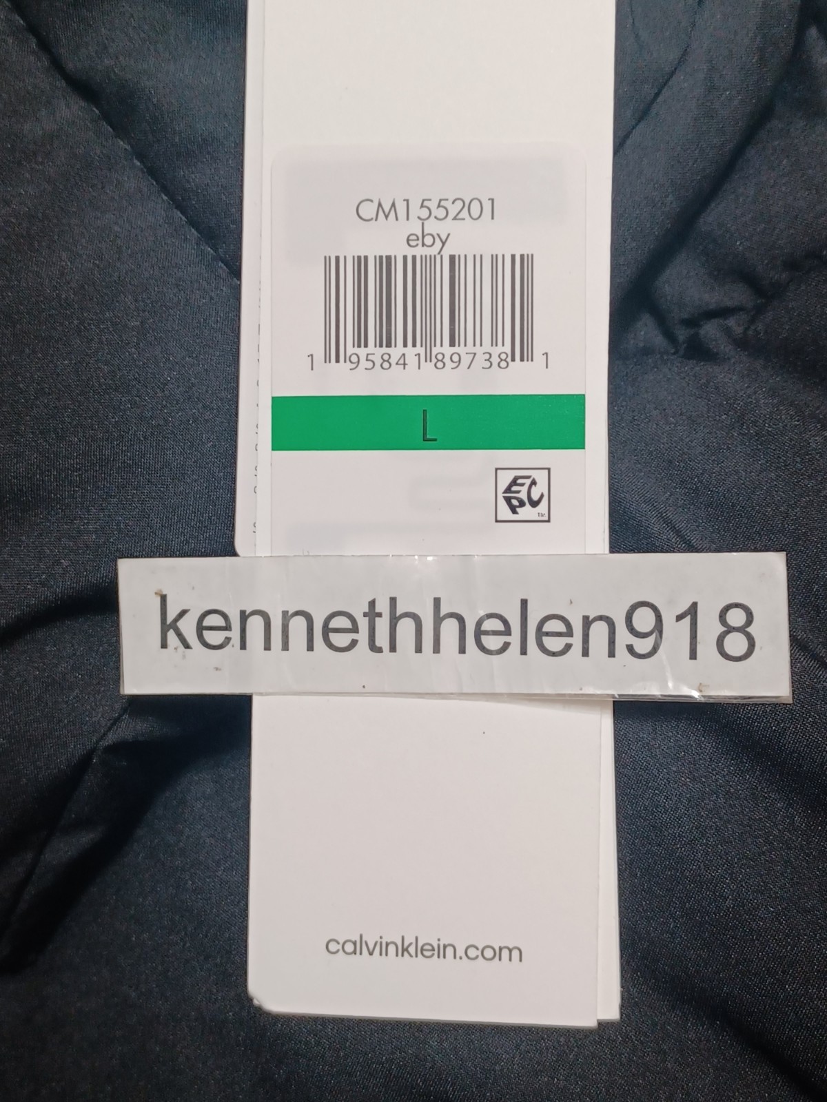 CALVIN KLEIN CHEVRON STRETCH JACKET WITH SHERPA LINED HOOD BLACK MENS SIZE LARGE image 6