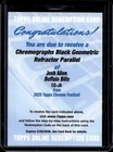 2025 Topps Chrome Josh Allen Black Refractor (RAW)