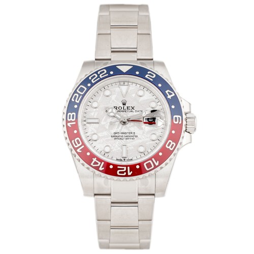 Rolex GMT-Master II Pepsi White Gold Meteorite Dial 40mm 126719BLRO Full Set