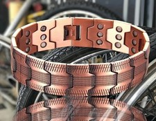 100 Pure Copper Bracelet 3500 Gauss Magnetic Therapy Strong Healing Regulator
