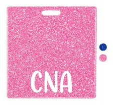 CNA Badge Buddy Card, Nurse Nursing Accessories, Glitter Horizontal Badge ID Tag