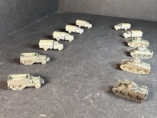 GHQ Micro Armour Lot x12 Tanks Personnel Carriers Halftrack Mix Painted   1:285