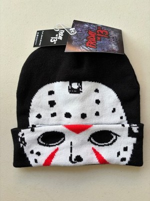 Friday the 13th Jason Voorhees Flip Down Beanie Hat Face Mask New