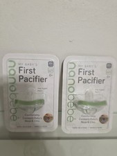Nanobebe Baby's First Pacifier Flexy Pacy Silicone Extra Soft BPA Free 2 Packs