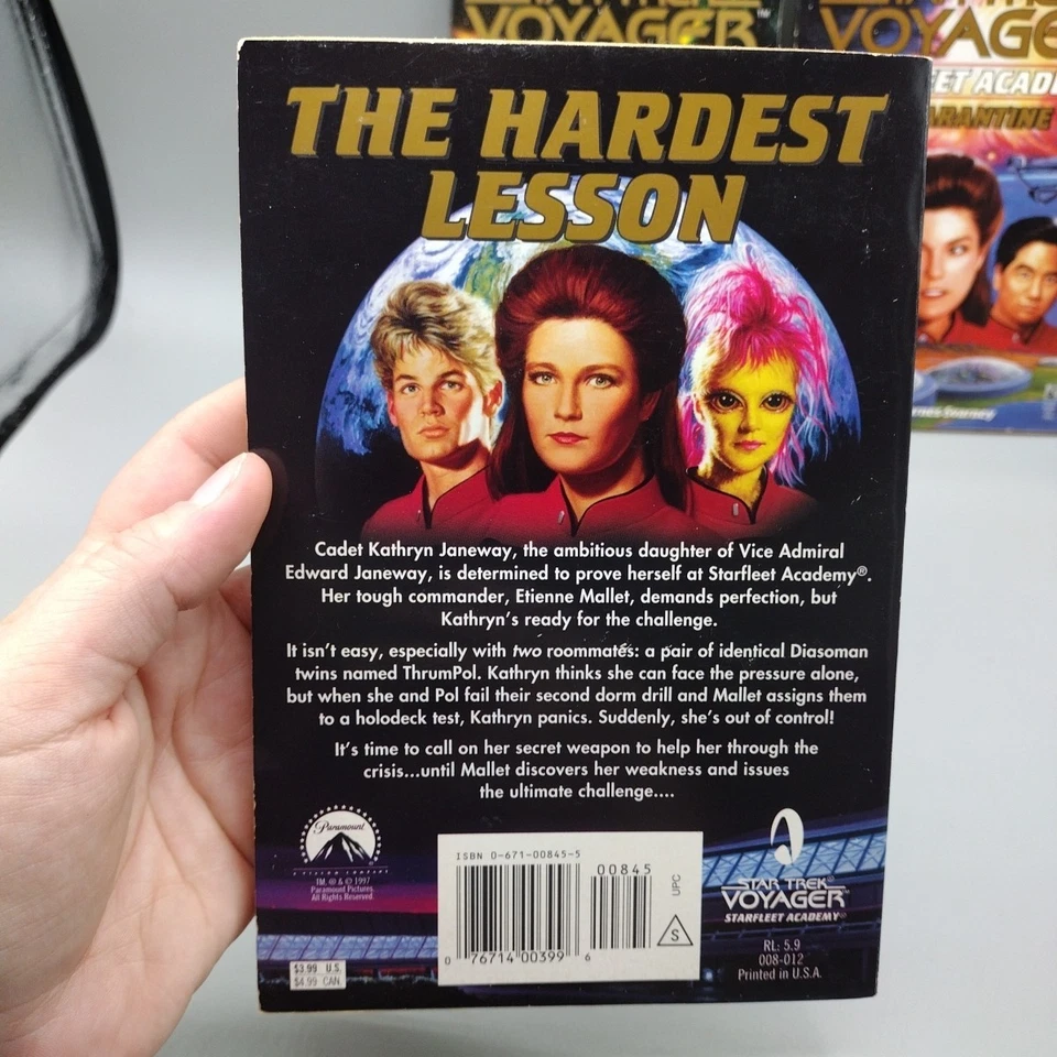 Star Trek Voyager Starfleet Academy Books 1-3 Lifeline Chance Factor Quarantine - Image 3 of 4