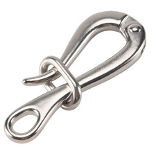 100mm Hook  Eye with Release Link Stainless Steel 316 Marine Boat6407