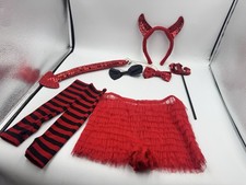 Red Devil Kid s Halloween Costume Shorts With Accessories
