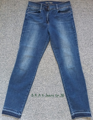 BRAX BX SHAKIRA S FR Damen Jeans Blau Gr. 38 W29/L32 Straight Baumwolle