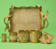 ANTIKE & SCH&Ouml;NE FRANZ&Ouml;SISCHES ROCOCO FEUERVERGOLDETE VOLLBRONZE TISCH TAFEL 4005