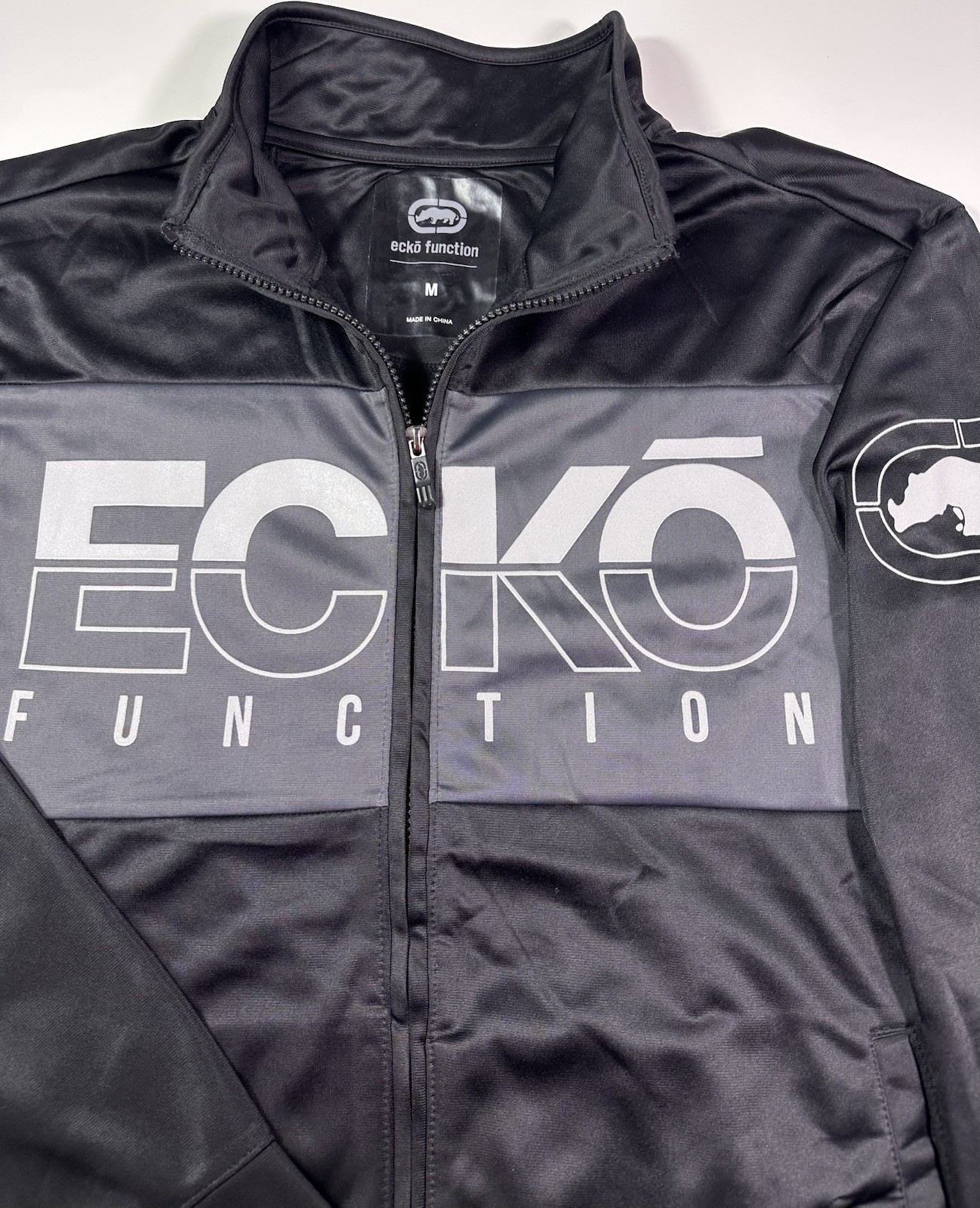 Ecko Function Full Zip Track Jacket Mens M Black … - image 2