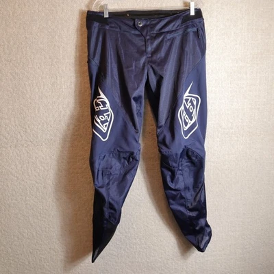 Troy Lee Designs Sprint Biker Pants Mens 34 Blue Stretch Reinforced Knees MTB - Image 1 of 4