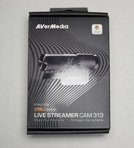 AVerMedia PW313 Live Streamer CAM 313 1080P Streaming Webcam New Sealed Dual Mic - Picture 10 of 12