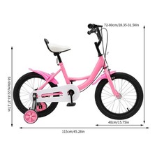 16" inch Kids Bike Children Kids Bike for 5-8 years old Girls Boys Bicycle