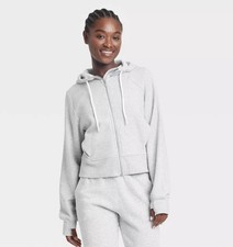 Women's Fleece Full Zip Hooded Sweatshirt - All In Motion