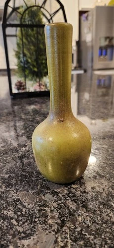 Vintage Midcentury Modern Avacado Green Royal Haeger Pottery Bud Vase