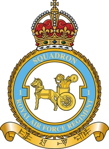 No. 1 Squadron Regiment RAF badge Self Adhesive Vinyl Sticker