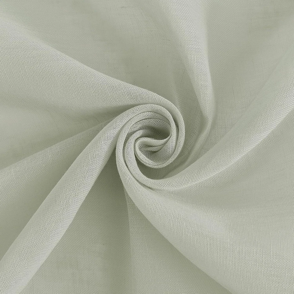 PONY DANCE Rideaux Voilages Blanc Vert 2 pièces 245x140 cm - Photo 3/4