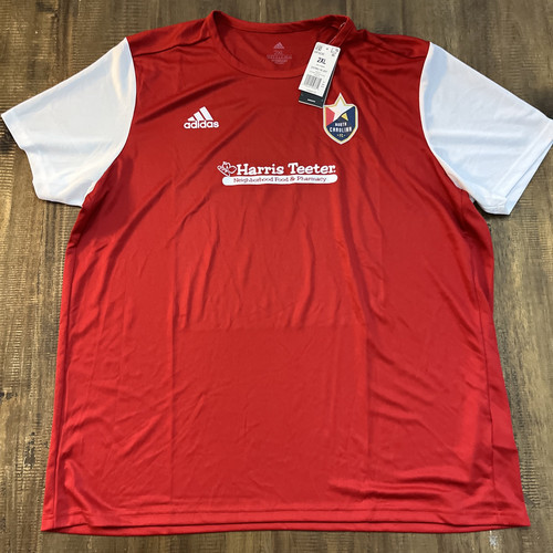 adidas Estro 19 NCFC Jersey USL Soccer Shirt Red White DP3230 Mens Size XXL