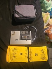 Retro Vintage KODAK Disc 4000 Flash Camera with case, strap, Film