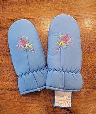 NOS Womens Vintage Lined Granny Mittens Size Ladies Medium Made In Taiwan NWT