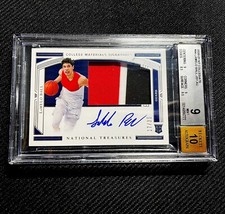 2020 National Treasures LaMelo Ball RC /35 Collegiate Material Sig BGS 9 Auto 10