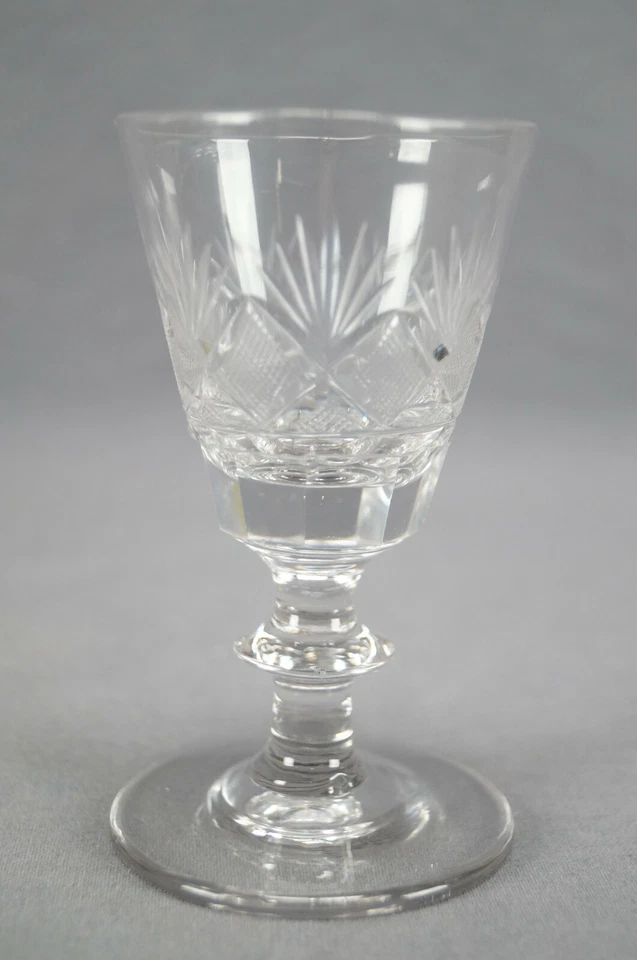 Early 19th Century Pittsburgh Hand Blown Cut Flint Glass Wine Glass Circa 1820 B - Image 2 of 4