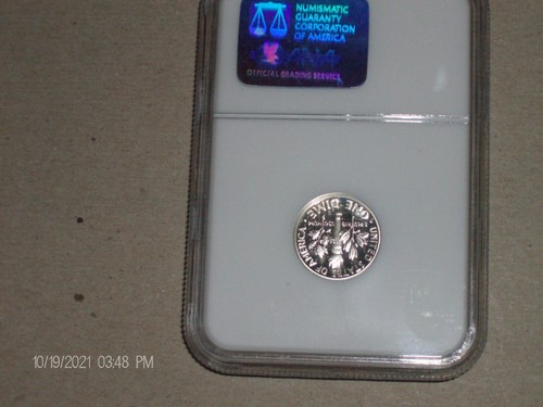 1995-S Silver Roosevelt Dime PF69 NGC ULTRA CAMEO - Picture 2 of 2