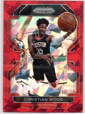 2021-22 Panini Prizm RED CRACKED ICE #112 Christian Wood HOUSTON ROCKETS 47