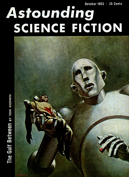 UNKNOWN Astounding Science Fiction - October 1953 - Magazine Cover Poster