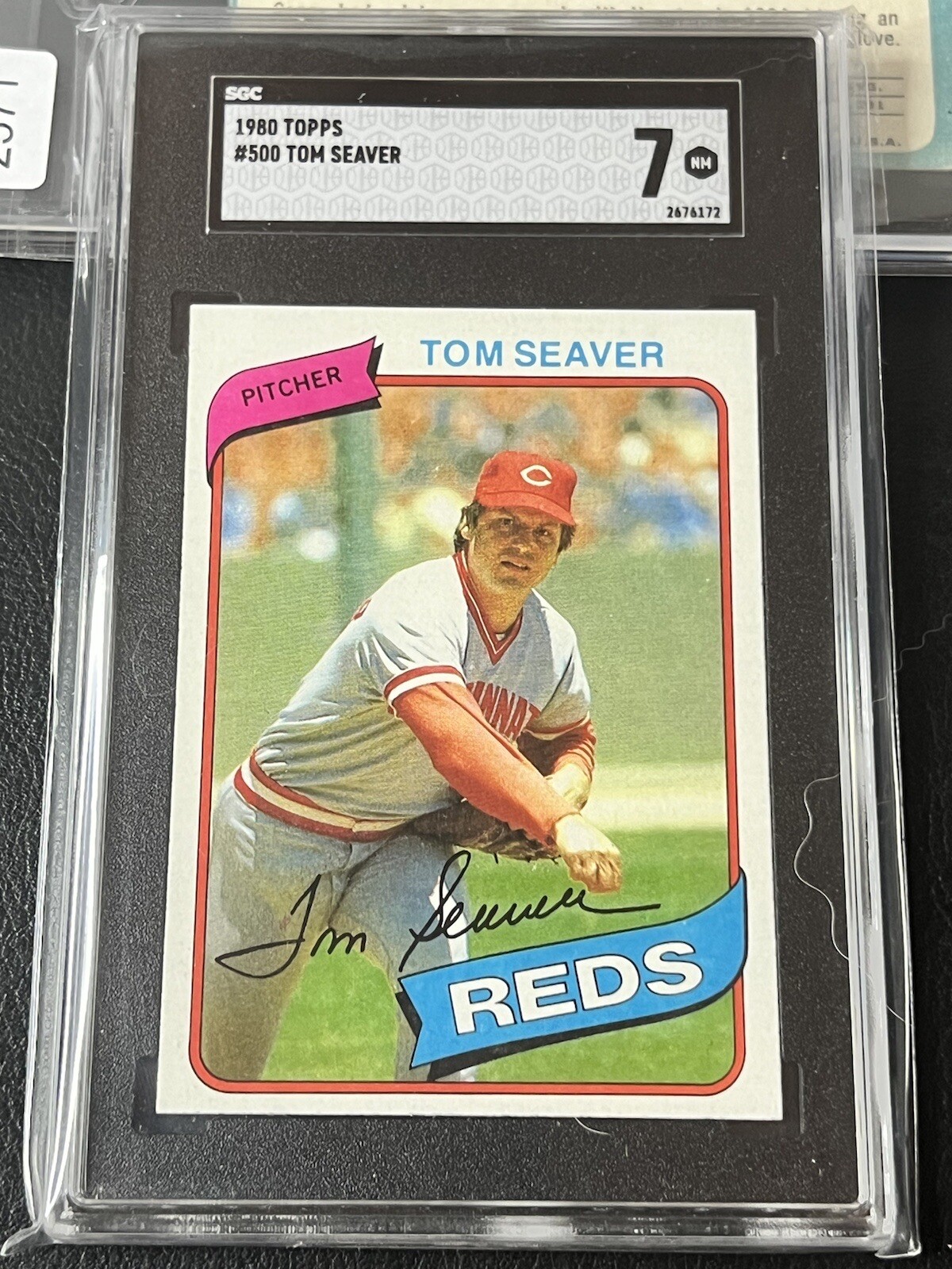 1980 Topps Tom Seaver #500 Reds HOF SGC 7 2572
