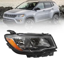 Headlights Assembly Fit for 2017-2021 Jeep Compass OE Factory Style Headlight...