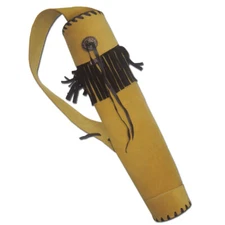 RECURVE/HORSE/COMPOUND/LONGBOW SUEDE LEATHER SHOULDER BACK ARROW QUIVER BAG