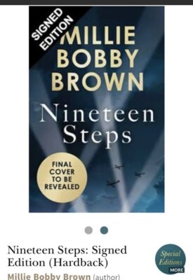 Millie Bobby Brown Stranger Things Buch ''Nineteen Steps'' SIGNIERT, Autogramm COA