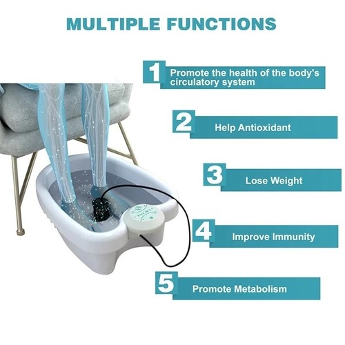 Home# Máquina de baño remojo para eliminar toxinas Healifeco 2.0 pies spa desintoxicación iónica en - Imagen 7 de 12