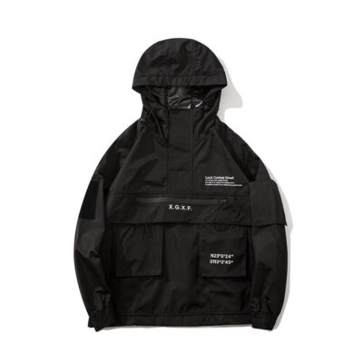 Niepce Combat Tactical Jacket Streetwear Windbreaker Matte Black