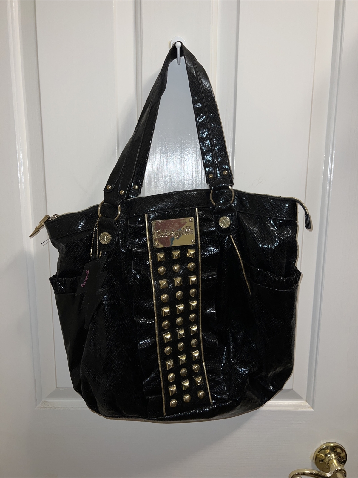 Betsey Johnson Large Shoulder Bag Tote Gem