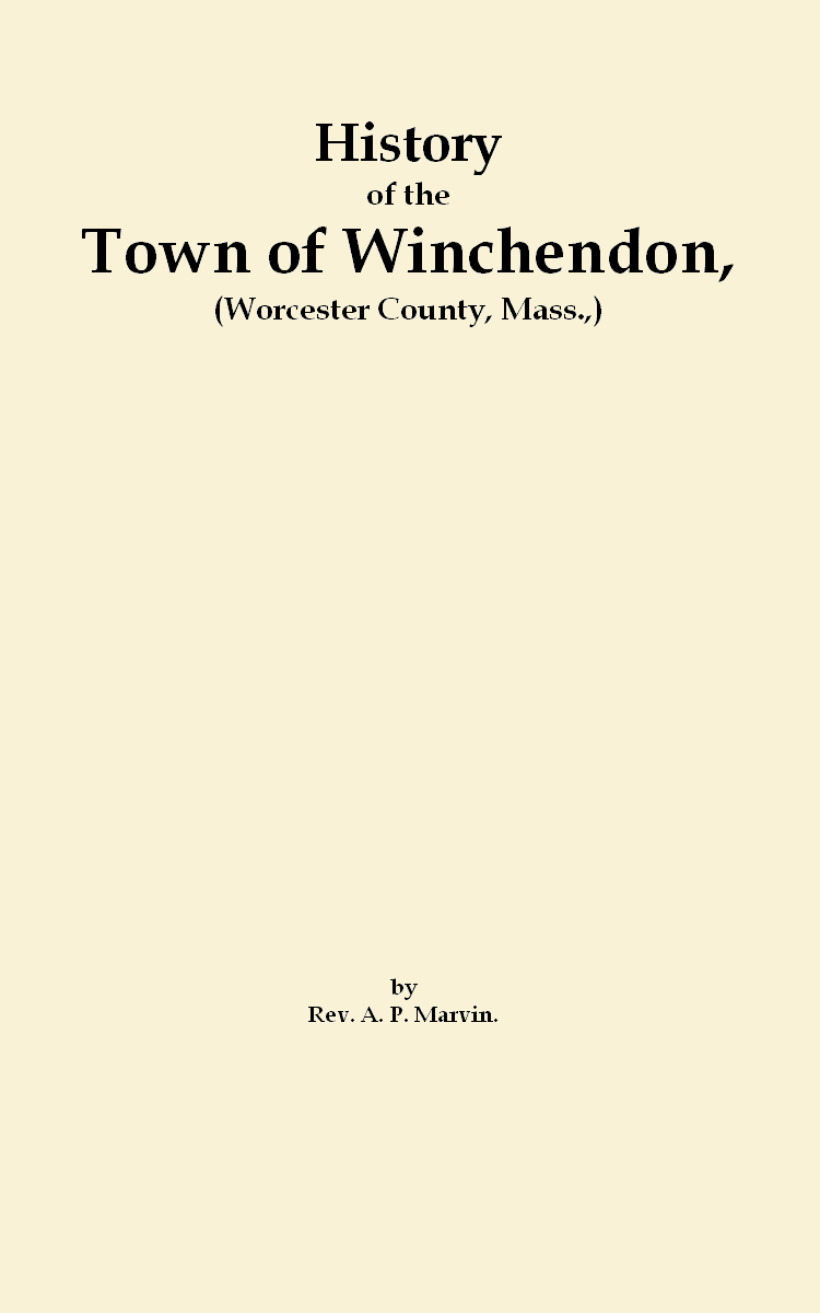 The History of the Town of Winchendon, eBay