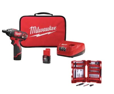 Milwaukee 2482-22 M12 12V Cordless Lithium-Ion 2-Tool Combo Kit