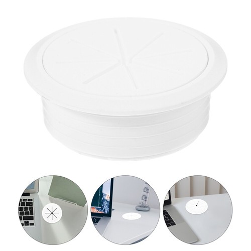 3 pcs Desk Grommet Desktop Cable Hole Covers Round Cord Hole Plugs Plastic Wire - 第 5/12 張圖片